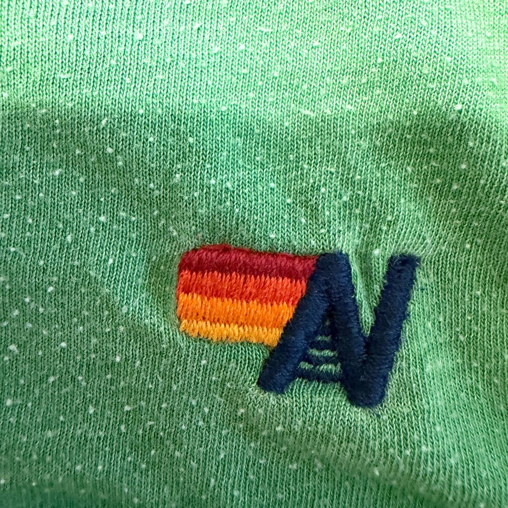 Aviator Nation Green AV Graphic Kids T-Shirt - Size 4 - Picture 3 of 4